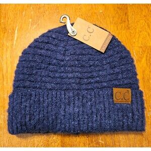 C.C. Exclusives Beanie Knit Hat Warm Winter Hat Soft Blue Purple New w/ Tags